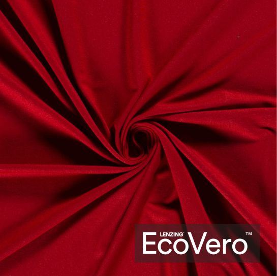 Viskózová teplákovina Eco Vero v červené barvě 18501/014