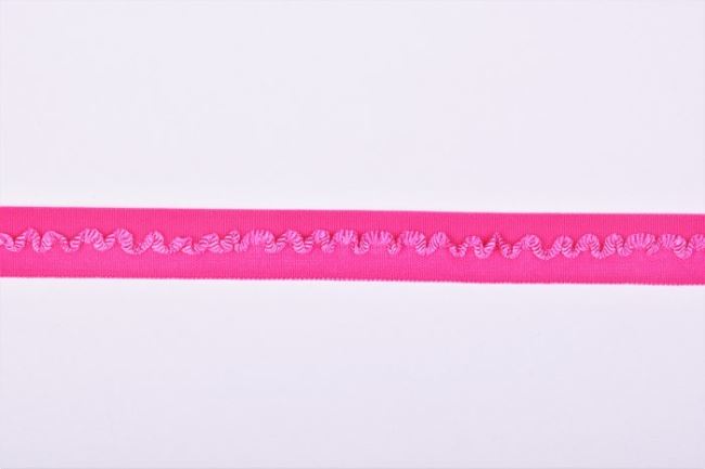 Lemovací pruženka v růžové barvě o šířce 1,7 cm 41655