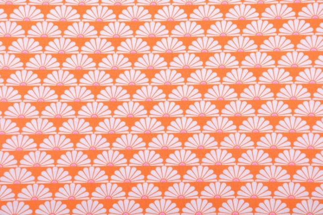 Americká bavlna na patchwork z kolekce Retro spring s květy PWTW174
