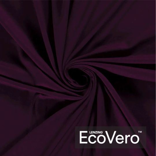 Viskózový úplet Eco Vero v nachové barvě 18500/045