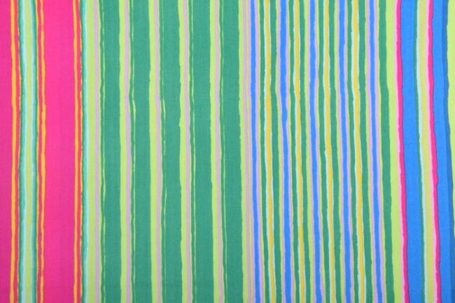 Americká bavlna na patchwork z kolekce Free Spirit se vzorem barevných pruhů PWGP163