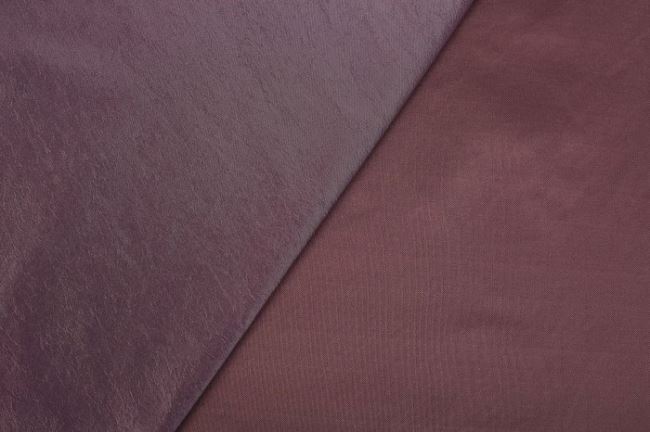 Dekorační taft ve fialovo-hnědé barvě 00621/060