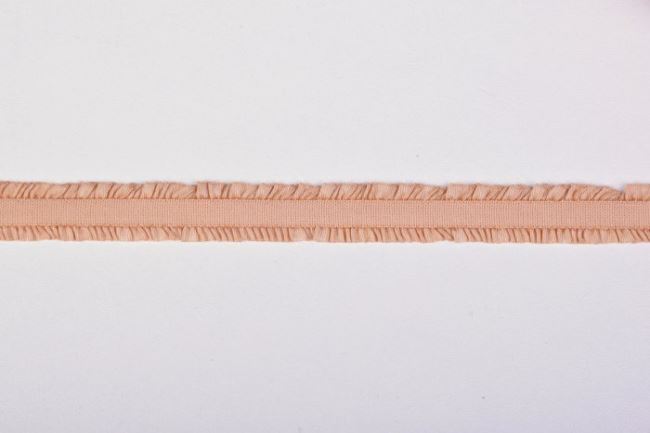 Lemovací pruženka s kanýrkem v béžové barvě o šířce 1,2 cm 43521