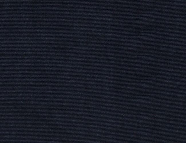 Nicky velour v tmavě modré barvě s jemnými žebrováním 18079/008