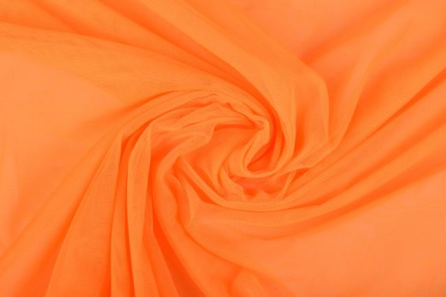 Jemný tyl v jasně oranžové barvě 16030/F4