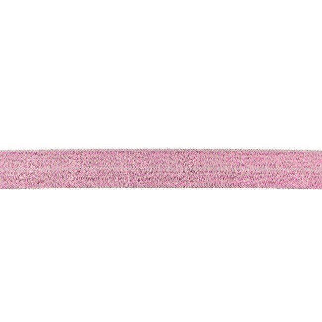 Ozdobná světle růžová guma široká 2,5 cm 44264