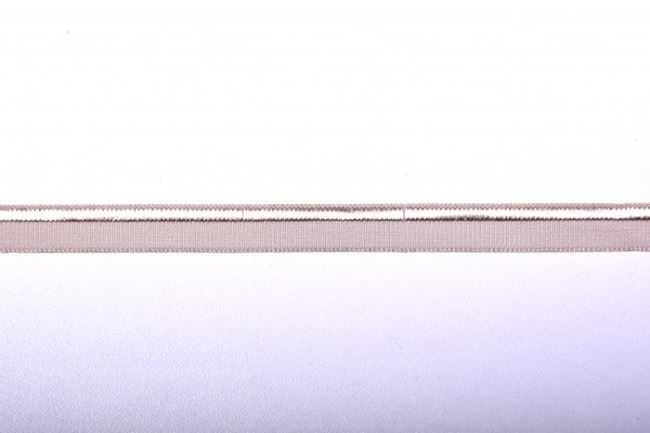 Lemovací pruženka v béžové barvě o šířce 1 cm 43614