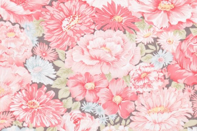 Americká bavlna na patchwork z kolekce Moda s květy od 3 Sisters 44250-161