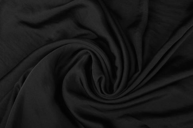 Umělé hedvábí v černé barvě 0296/999