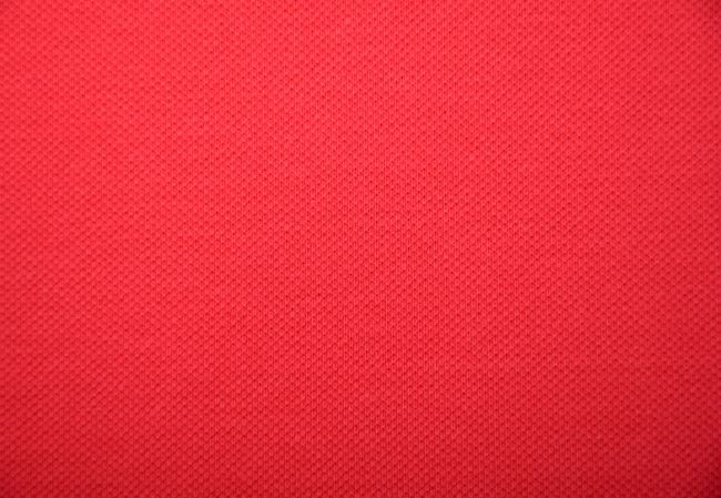 Sportovní úplet piké v jasně červené barvě PAR100