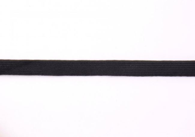 Černá plochá gumička o šíři 12mm CGP12