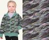 Softshell v zelené barvě s digitálním potiskem barevných vln 20426/022