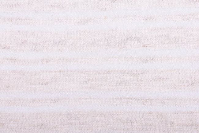 Pletenina ve smetanové barvě s tkaným vzorem pruhů BP5819