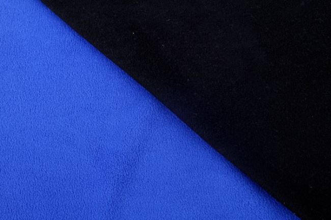 Oboustranný černo-modrý fleece 0375/650