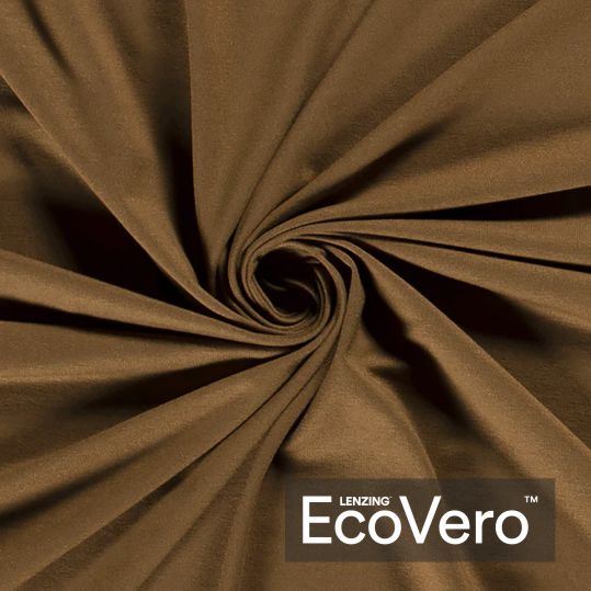 Viskózový úplet Eco Vero v hnědé khaki barvě 18500/027