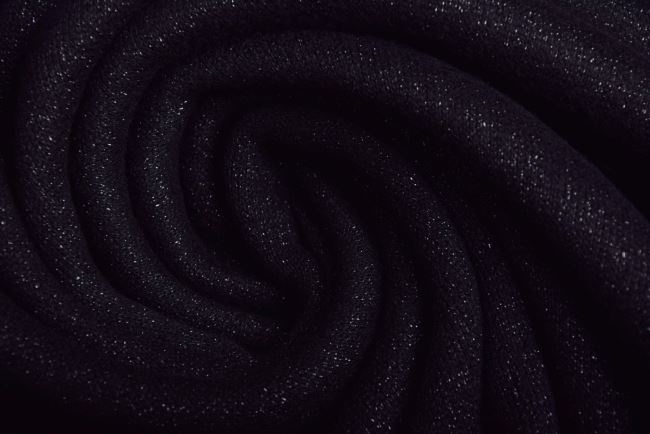 Pletenina v černé barvě s lurexem 19470/999