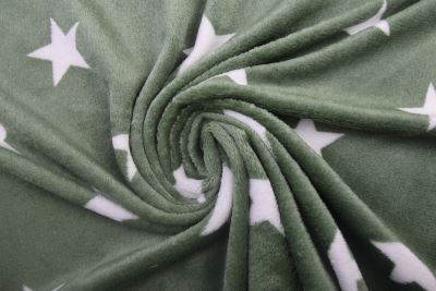 Wellness fleece v zelené barvě s potiskem hvězdiček S2458R-3684 (4)