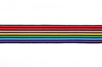Lampas s úzkými barevnými pruhy 32450