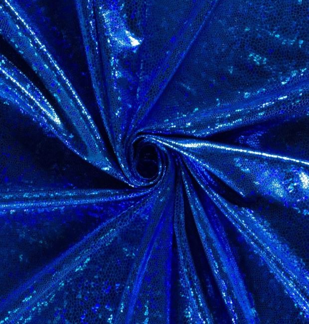 Lamé pletenina se vzorem v královské modři 02213/005