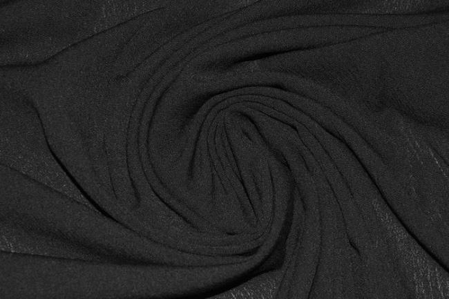 Krešovaná bavlna v černé barvě BC60