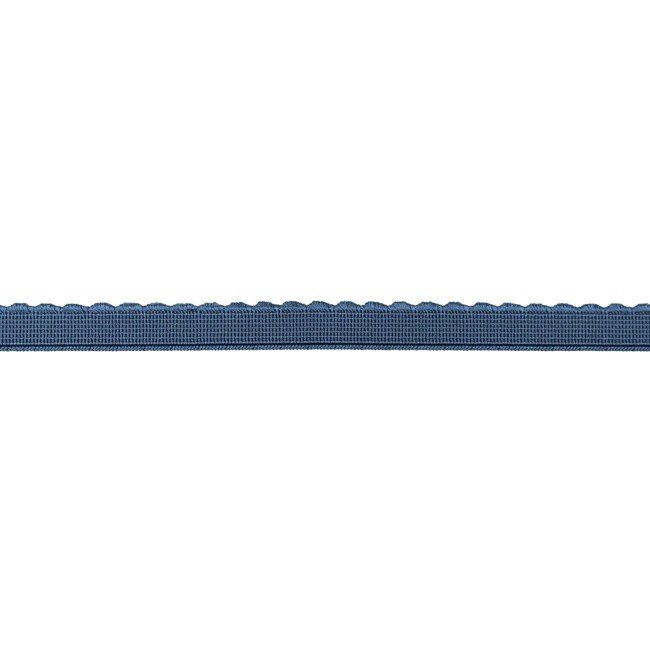 Lemovací pruženka s krajkou v šedo modré barvě 33110
