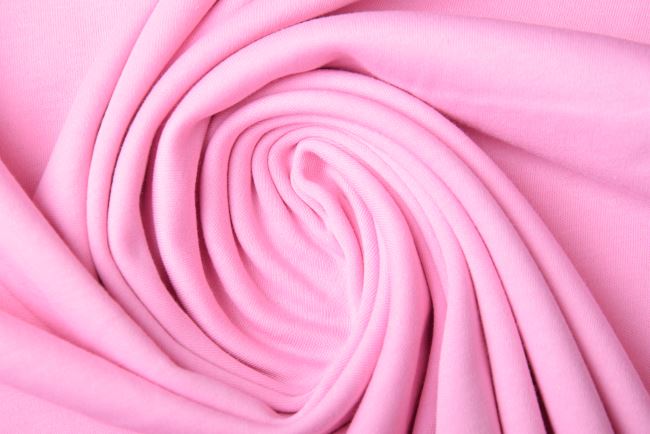Bavlněný úplet v růžové barvě PAR197