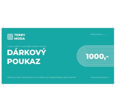 Dárkový poukaz v hodnotě 1000,-Kč DAR2