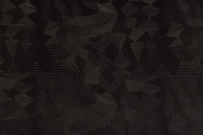 Koženka v černé barvě s vytlačeným geometrickým vzorem 12279/996