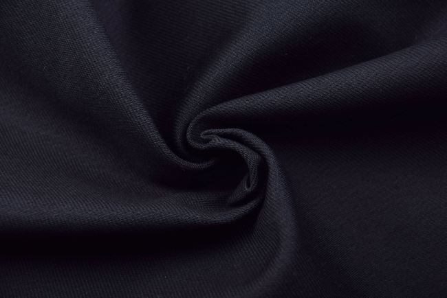 Bavlněný kepr - Gabardén v tmavě modré barvě TI574
