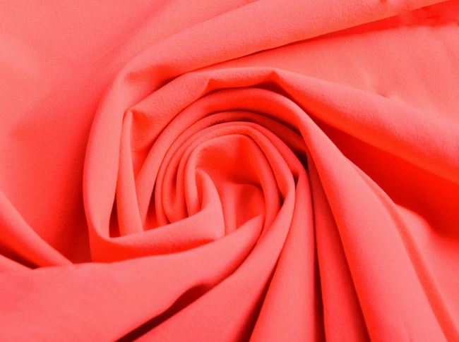 Látka na sportovní elastické kalhoty/bundy ve svítivě růžové barvě DEC0014
