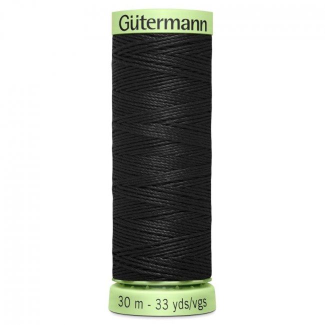 Extra silná šicí nit Gütermann v černé barvě J-000