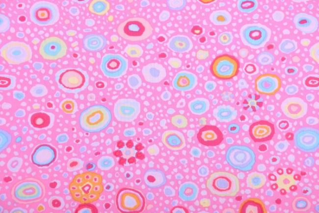 Americká bavlna na patchwork z kolekce Free Spirit s růžovým vzorem GP01.PINK