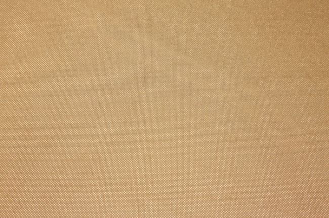 Pružný samet v lososové barvě s drobnými puntíky 13595/820