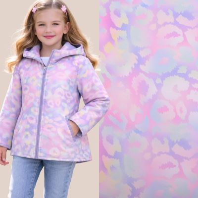 Softshell v růžové barvě s digitálním zvířecím potiskem 24447/011