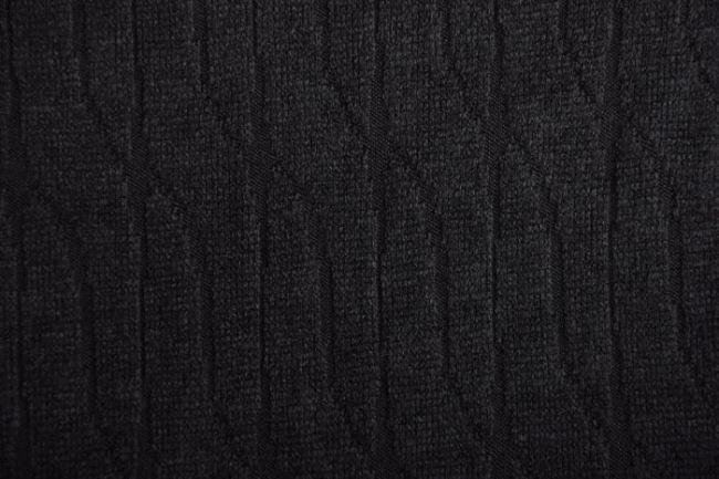 Pletenina v černé barvě s copánky 134.068.5001