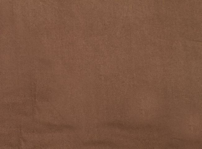 Kanvas jednobarevná potahová látka v hnědé barvě 0183/170