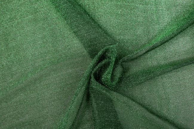 Průsvitná pletenina v kombinaci zelené a černé barvy 05587/025