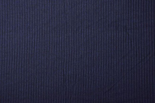 Žebrovnaný úplet v tmavě modré barvě 62541