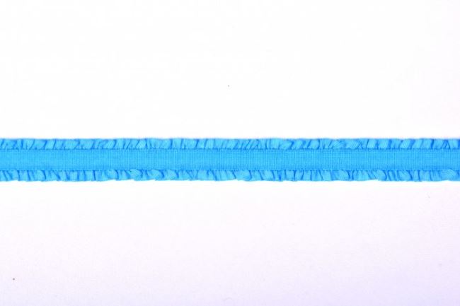 Lemovací pruženka s kanýrkem v tyrkysové barvě o šířce 1,2 cm 43507