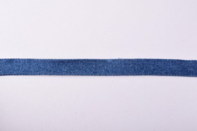 Džínový lemovací proužek modré barvy 1,5cm 44111