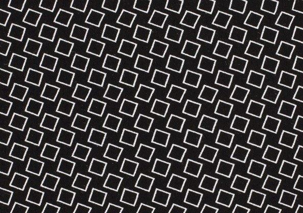 Viskózová látka v černé barvě s geometrickým vzorem 13256/069