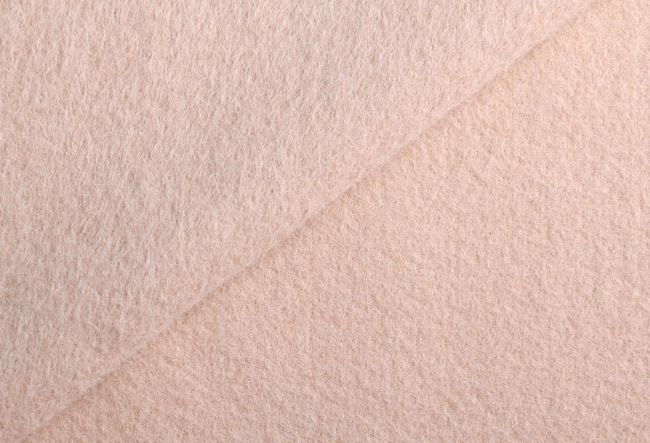 Kabátová látka v pískové barvě s vlasem Q22301-054