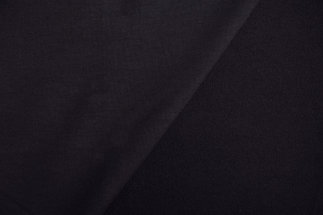 Bambusová teplákovina French Terry v černé barvě 0901/999