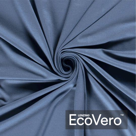 Viskózový úplet Eco Vero v indigo modré barvě 18500/006