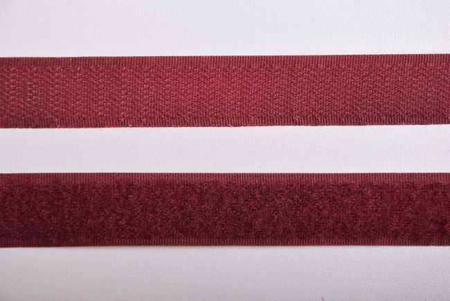 Suchý zip 16 mm ve vínové barvě I-TR0-16-178