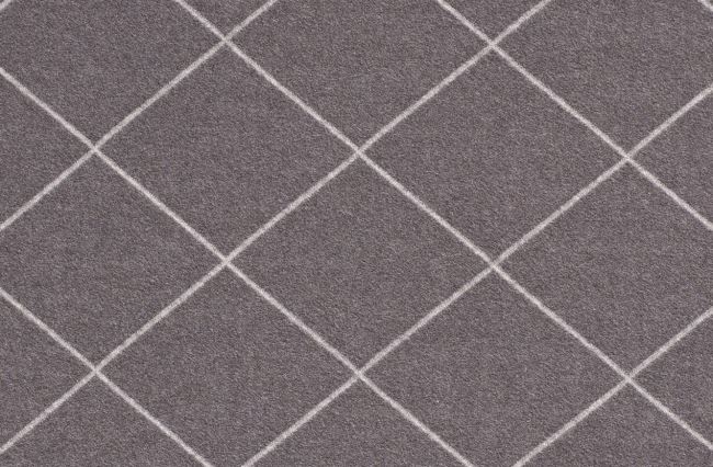 Kabátová pletenina šedé barvy s geometrickým vzorem 16219/067