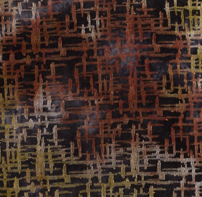 Viskózový úplet s barevným batikovaným vzorem s pruhy 18021/056