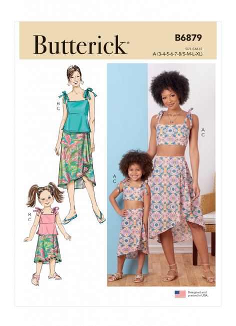 Střih Butterick na dámské a dětské oblečení B6879-A