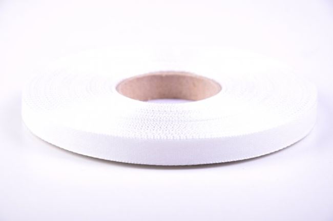 Platená stuha v bílé barvě 12 mm AJK010101