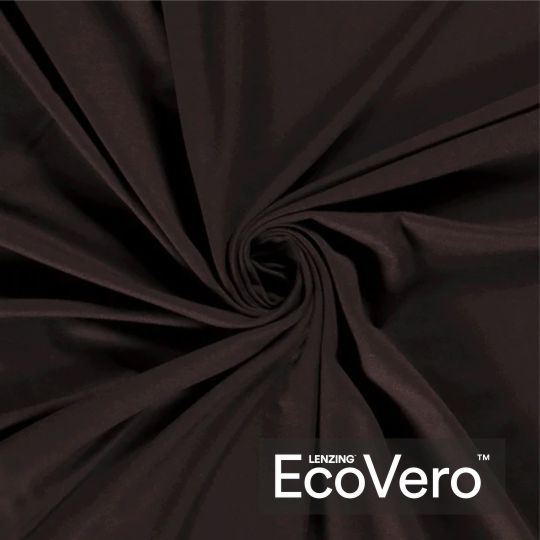 Viskózová teplákovina Eco Vero v tmavě hnědé barvě 18501/058